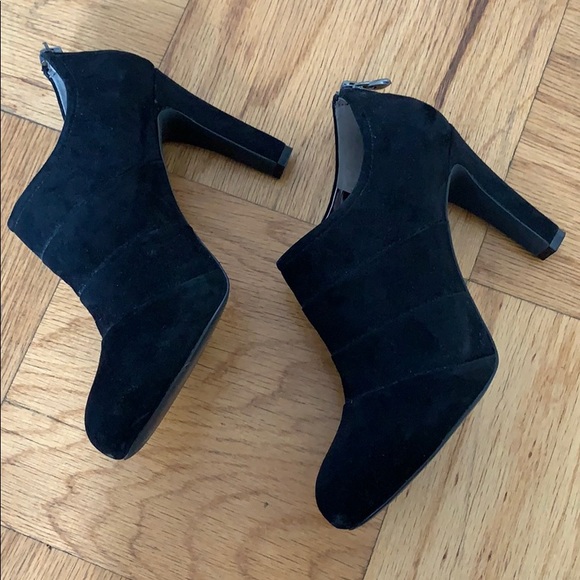 Black Suede Tahari Booties - Picture 6 of 7
